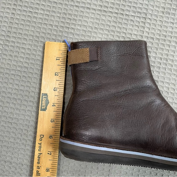 Camper Beetle Booties Boots 37 Womens Brown Leather Minimalist - Picture 9 of 10